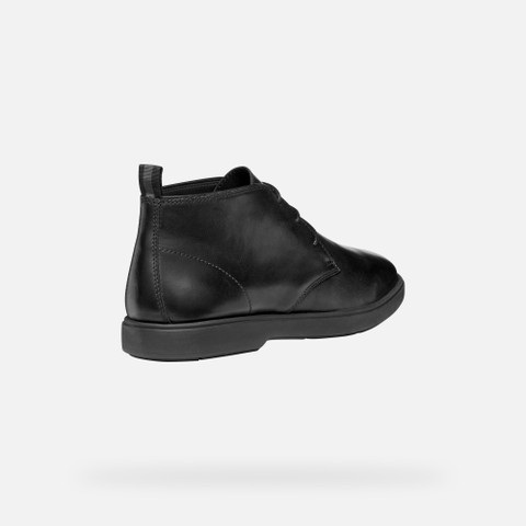 Leather ankle boots SPHERICA EC17 MAN Black - image number 4 | GEOX