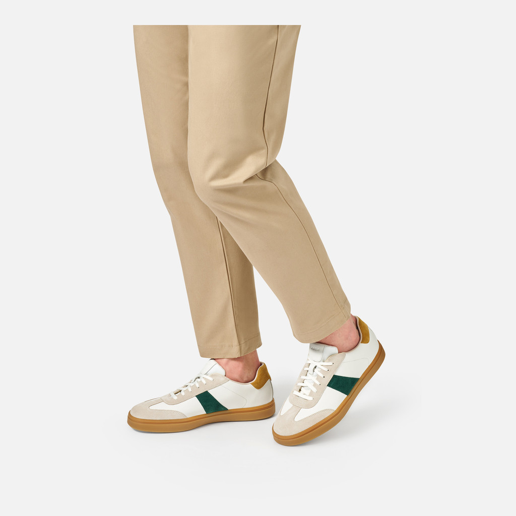 Sneakers basse BALTMOORE UOMO Bianco/Verde - image number 2 | GEOX