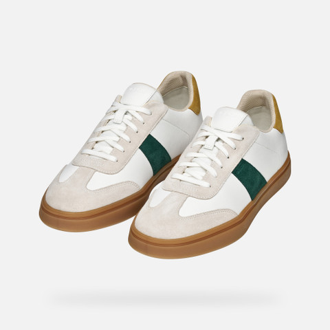 Sneakers basse BALTMOORE UOMO Bianco/Verde - image number 9 | GEOX