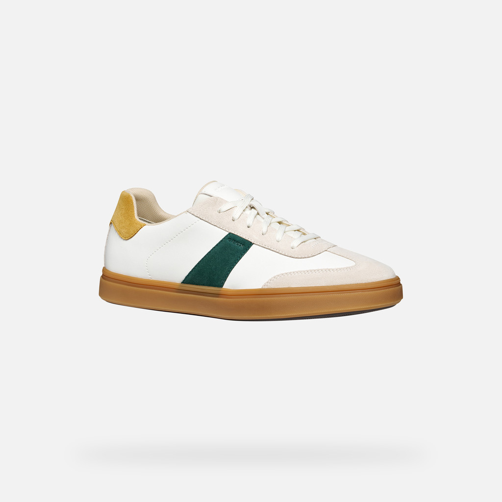 Low top sneakers BALTMOORE MAN White/Green - image number 2 | GEOX