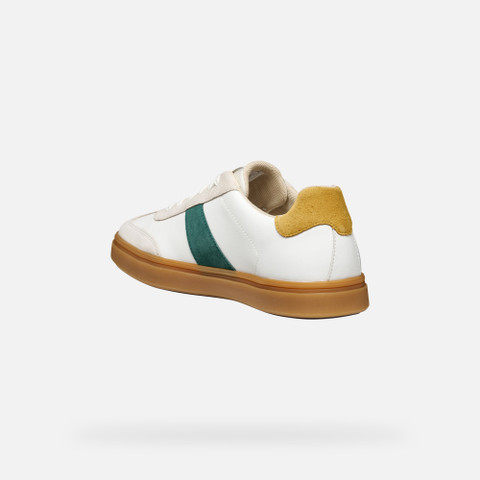 Low top sneakers BALTMOORE MAN White/Green - image number 3 | GEOX