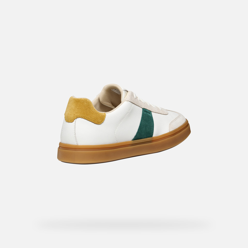 Low top sneakers BALTMOORE MAN White/Green - image number 4 | GEOX