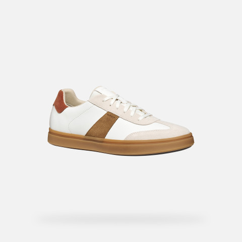 Low top sneakers BALTMOORE MAN White/Rust - image number 2 | GEOX