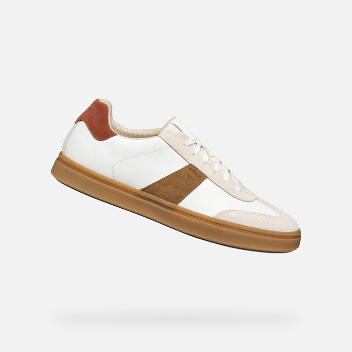Baskets basse BALTMOORE HOMME Blanc/Brique | GEOX