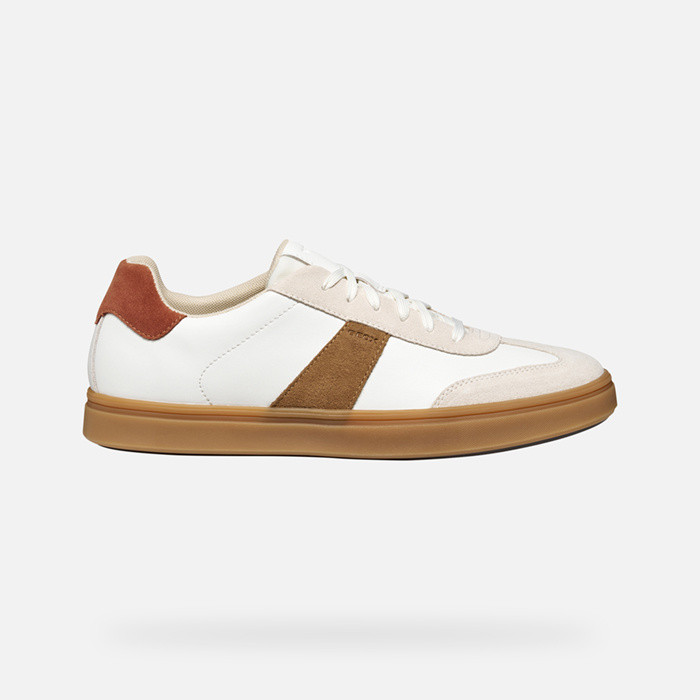 Low top sneakers BALTMOORE MAN White/Rust | GEOX