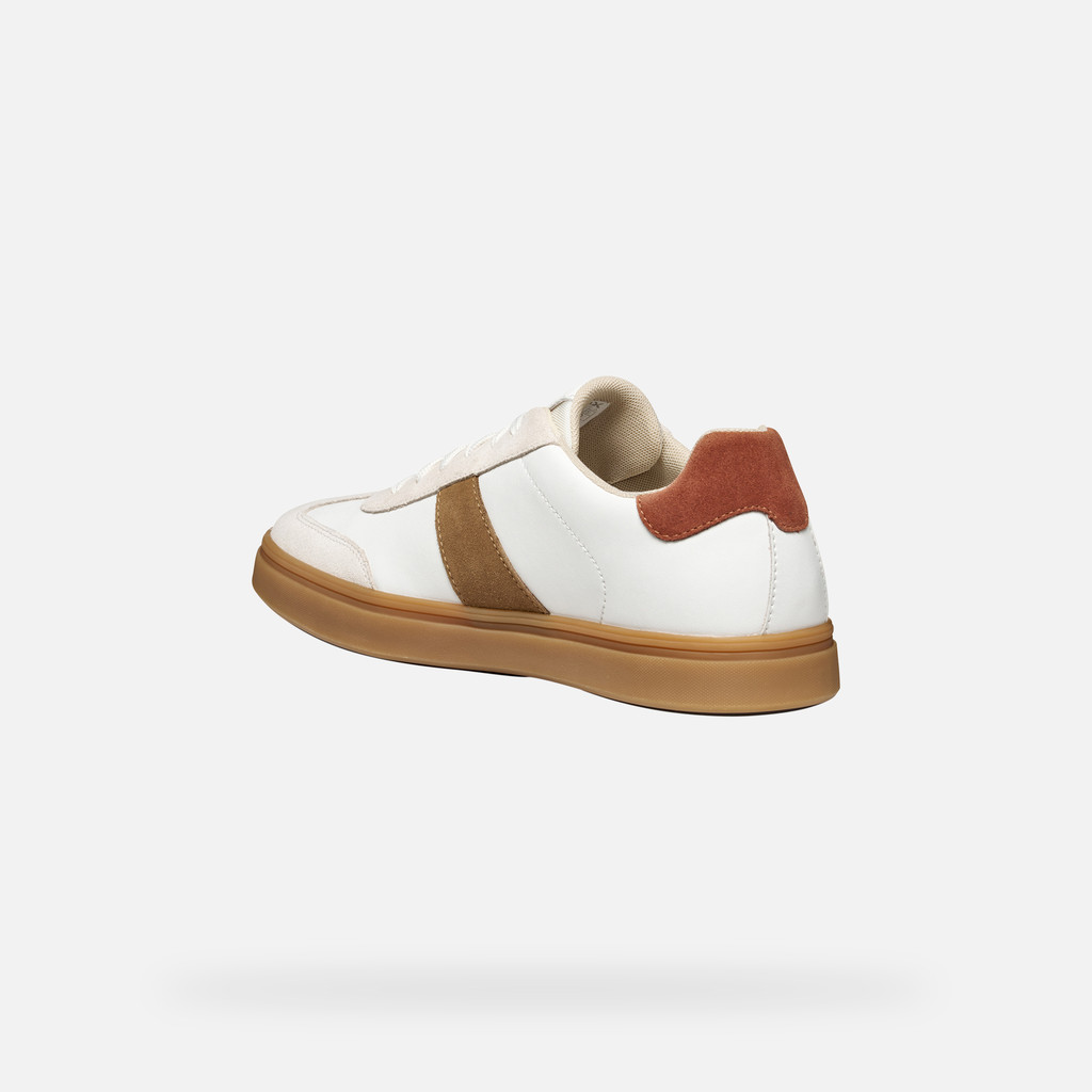 Low top sneakers BALTMOORE MAN White/Rust - image number 3 | GEOX