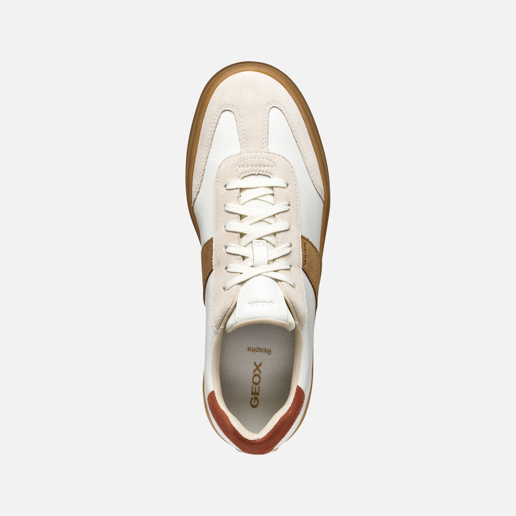 Low top sneakers BALTMOORE MAN White/Rust - image number 5 | GEOX
