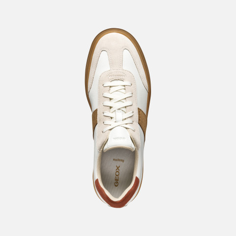Low top sneakers BALTMOORE MAN White/Rust - image number 5 | GEOX