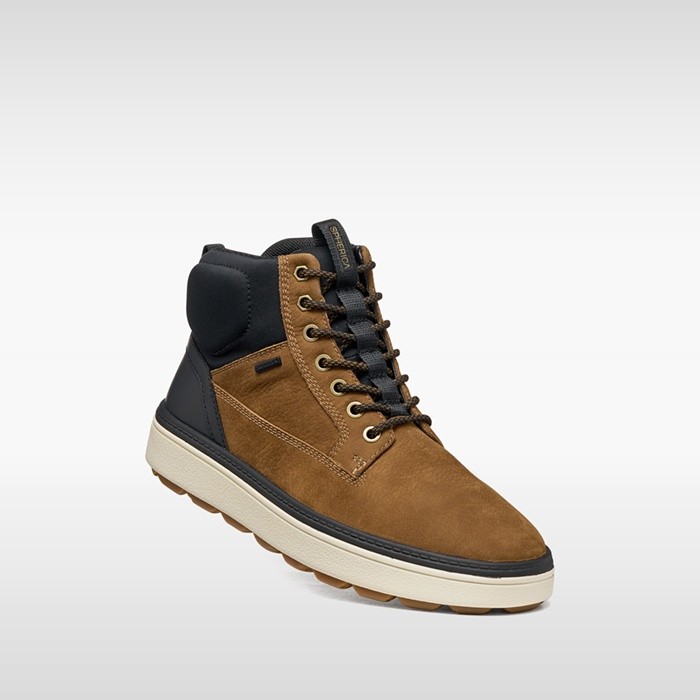 Waterproof ankle boots SPHERICA ECUB-1.1 ABX MAN Nut/Black | GEOX