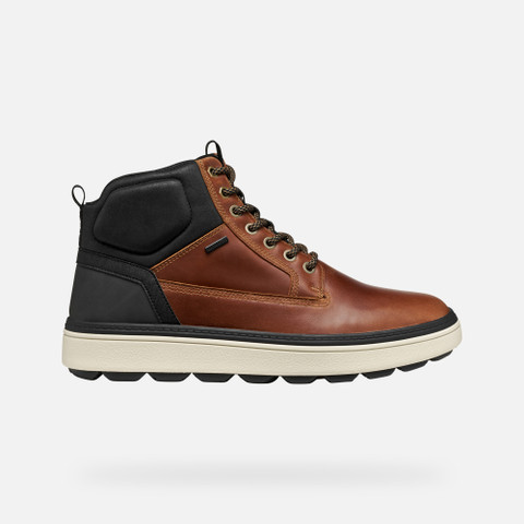 Ankle boots with laces SPHERICA ECUB-1.1 ABX MAN Light Brown/Black - image number 1 | GEOX