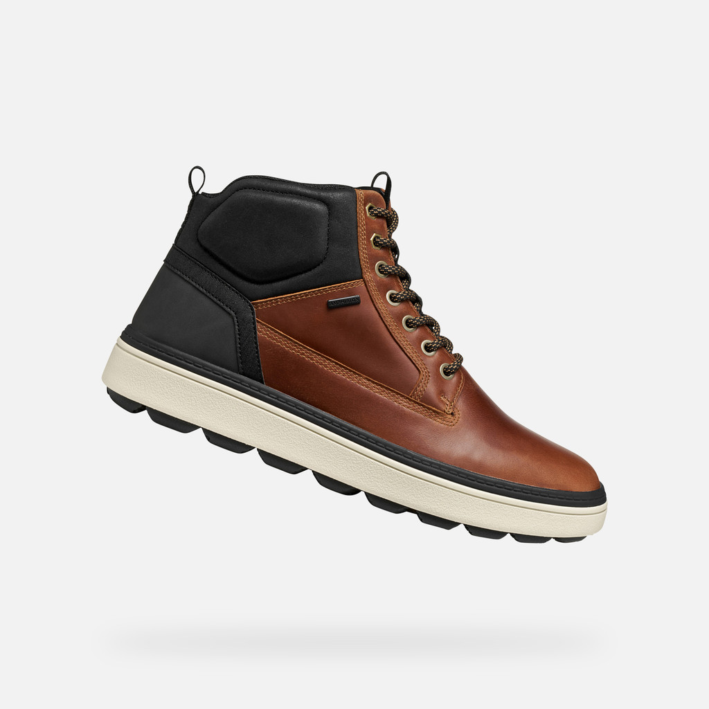 Ankle boots with laces SPHERICA ECUB-1.1 ABX MAN Light Brown/Black - image number 0 | GEOX