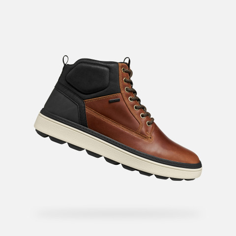 Ankle boots with laces SPHERICA ECUB-1.1 ABX MAN Light Brown/Black - image number 0 | GEOX