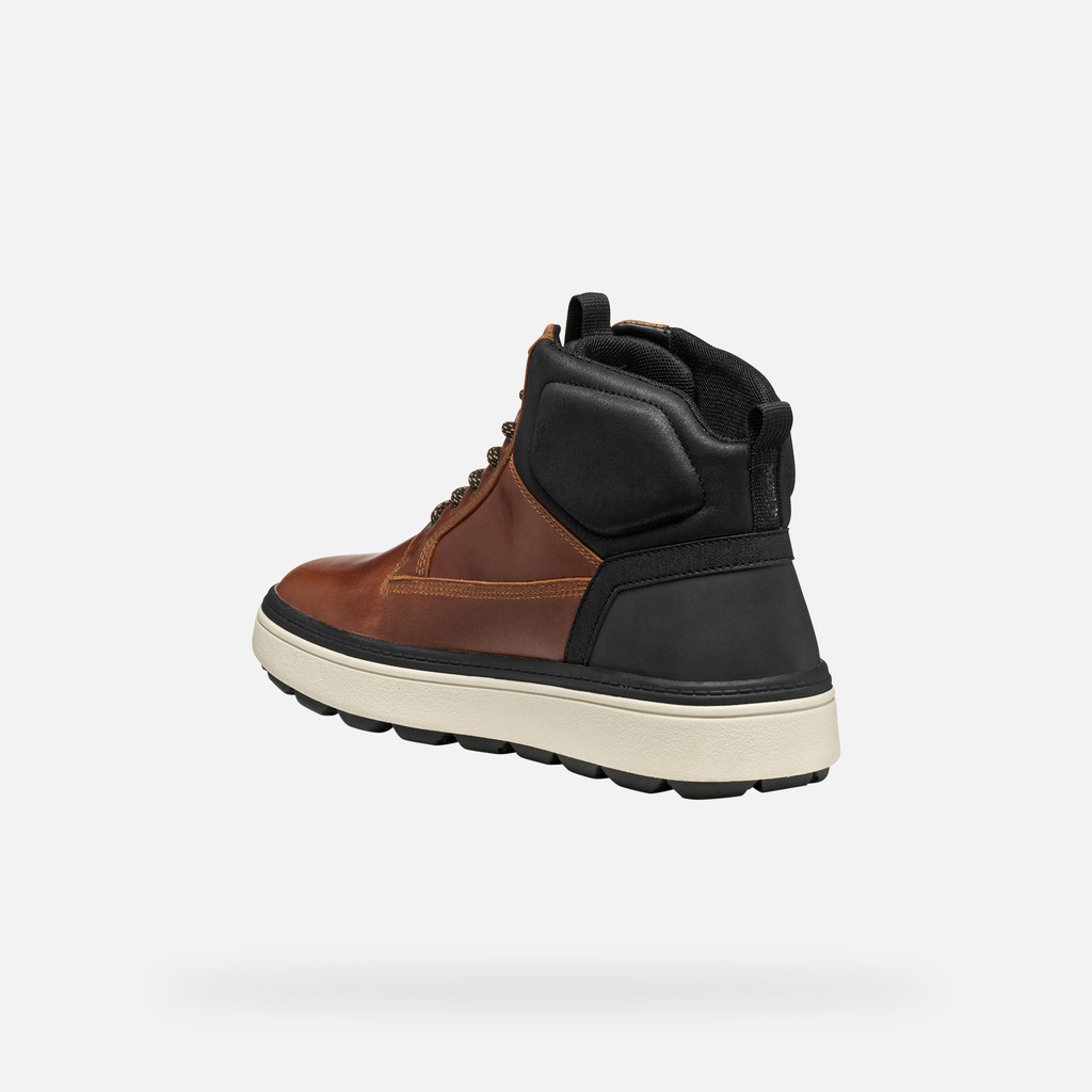 Ankle boots with laces SPHERICA ECUB-1.1 ABX MAN Light Brown/Black - image number 3 | GEOX