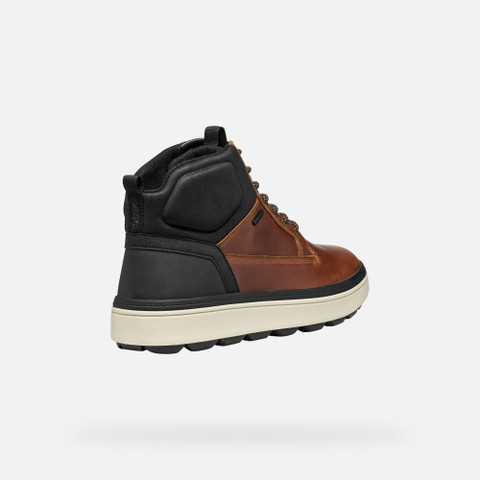 Ankle boots with laces SPHERICA ECUB-1.1 ABX MAN Light Brown/Black - image number 4 | GEOX