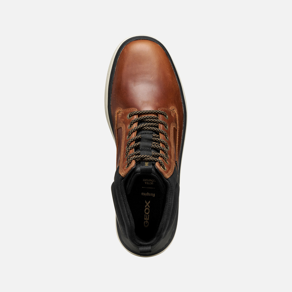 Ankle boots with laces SPHERICA ECUB-1.1 ABX MAN Light Brown/Black - image number 5 | GEOX