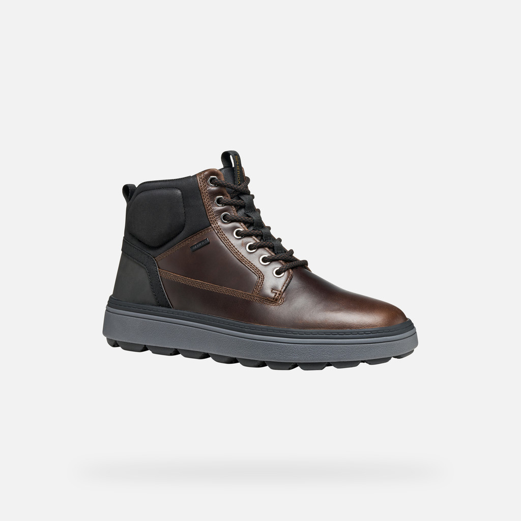 Ankle boots with laces SPHERICA ECUB-1.1 ABX MAN Dark.Brown/Black - image number 2 | GEOX