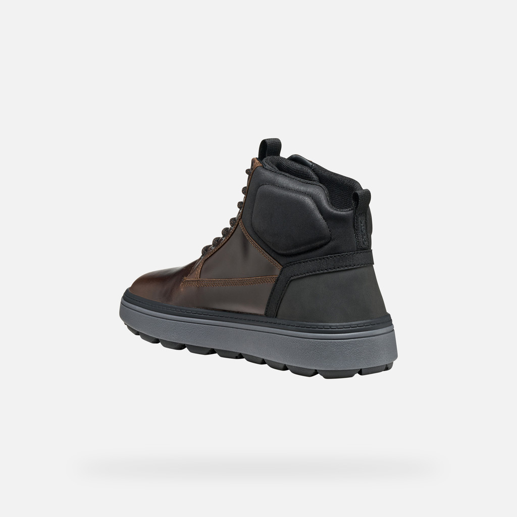 Ankle boots with laces SPHERICA ECUB-1.1 ABX MAN Dark.Brown/Black - image number 3 | GEOX