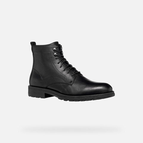 Ankle boots with laces REDCLIF MAN Black - image number 2 | GEOX