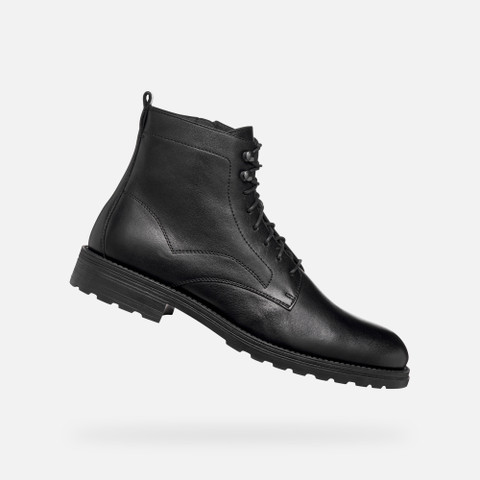 Ankle boots with laces REDCLIF MAN Black - image number 0 | GEOX