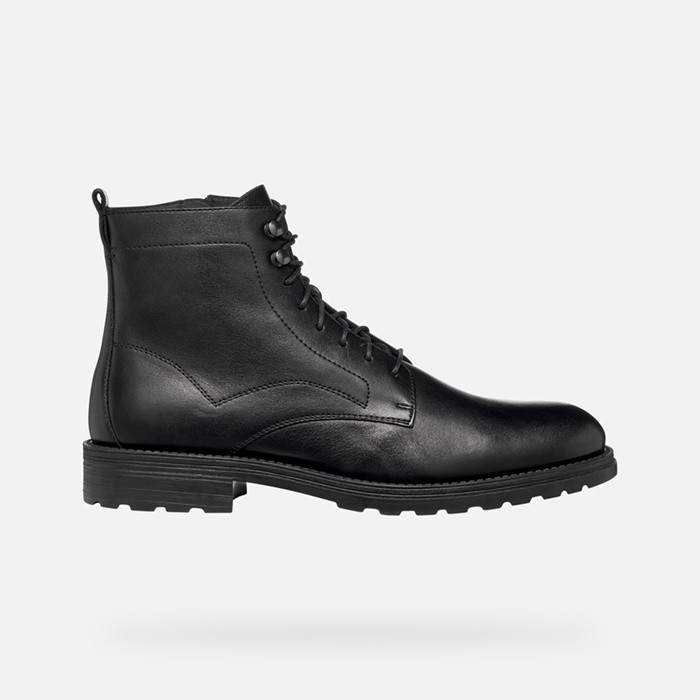 Ankle boots with laces REDCLIF MAN Black | GEOX