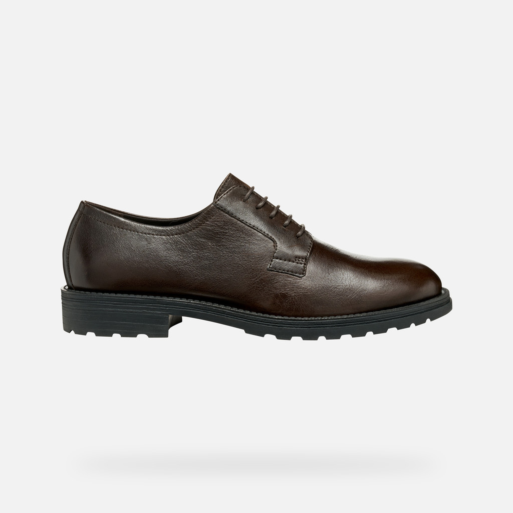 Leather shoes REDCLIF MAN Coffee - image number 1 | GEOX
