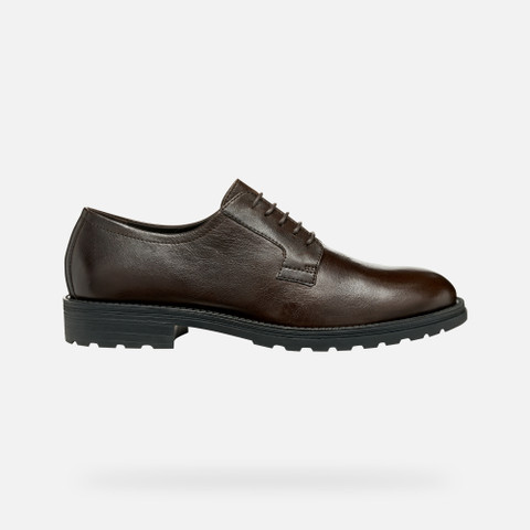 Leather shoes REDCLIF MAN Coffee - image number 1 | GEOX
