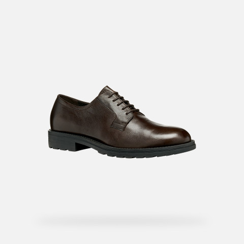 Leather shoes REDCLIF MAN Coffee - image number 2 | GEOX