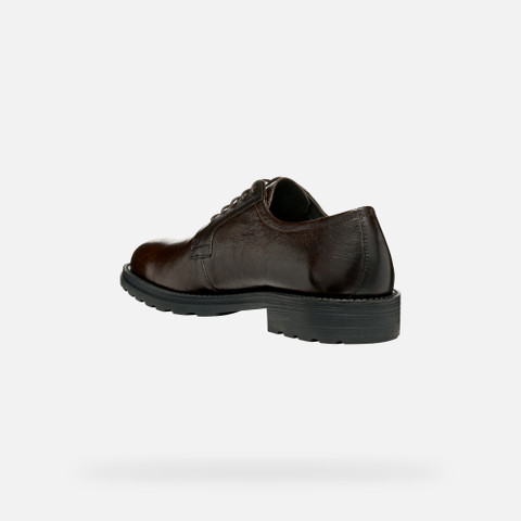 Leather shoes REDCLIF MAN Coffee - image number 3 | GEOX