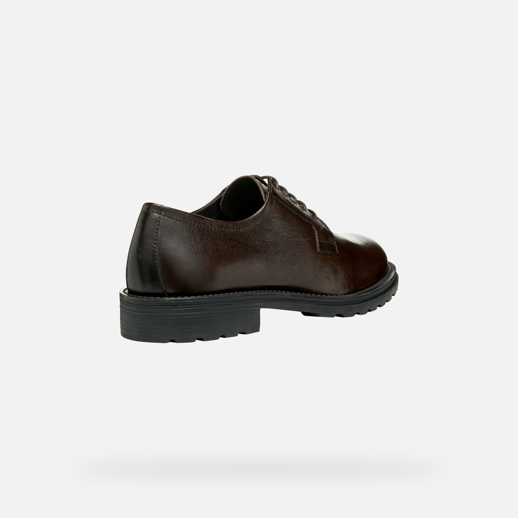 Leather shoes REDCLIF MAN Coffee - image number 4 | GEOX