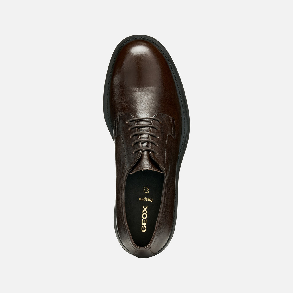Leather shoes REDCLIF MAN Coffee - image number 5 | GEOX
