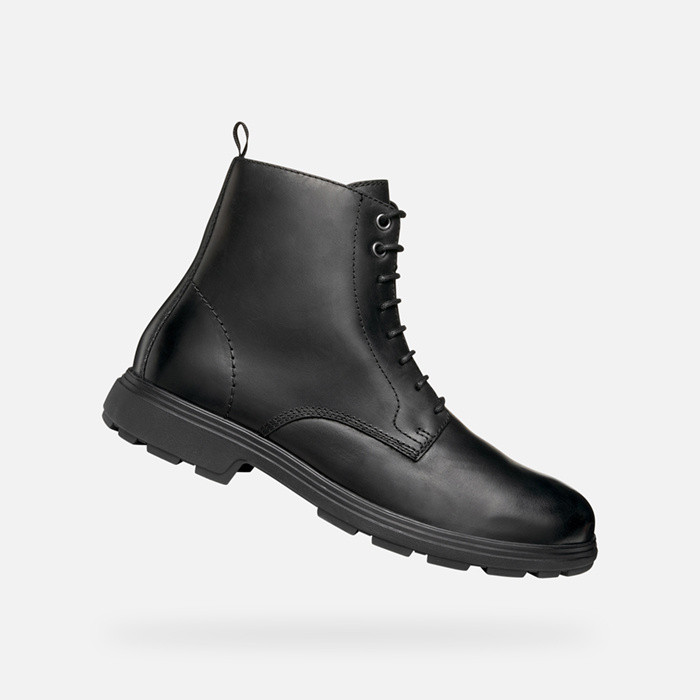 Ankle boots with laces MEIERN MAN Black | GEOX