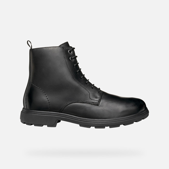 Ankle boots with laces MEIERN MAN Black | GEOX