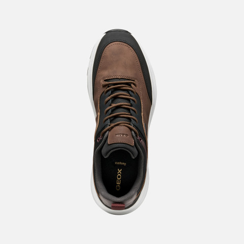 Waterproof trainers SENALES ABX MAN Brown Cotto/Black - image number 5 | GEOX