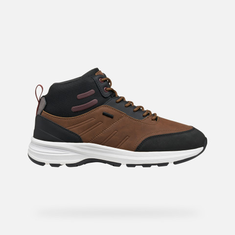 Waterproof shoes SENALES ABX MAN Brown Cotto/Black - image number 1 | GEOX
