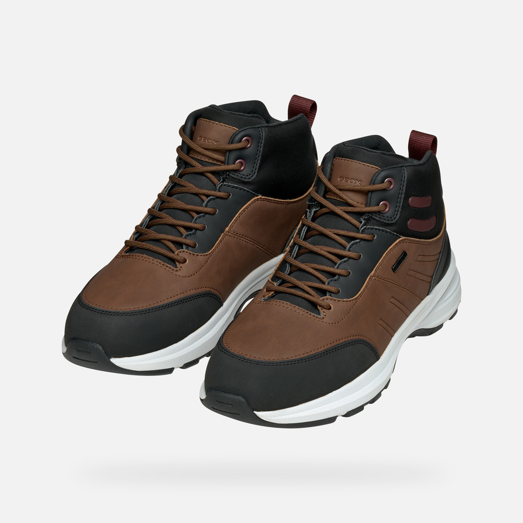 Waterproof shoes SENALES ABX MAN Brown Cotto/Black - image number 7 | GEOX