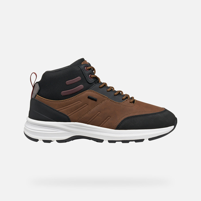 Waterproof shoes SENALES ABX MAN Brown Cotto/Black | GEOX