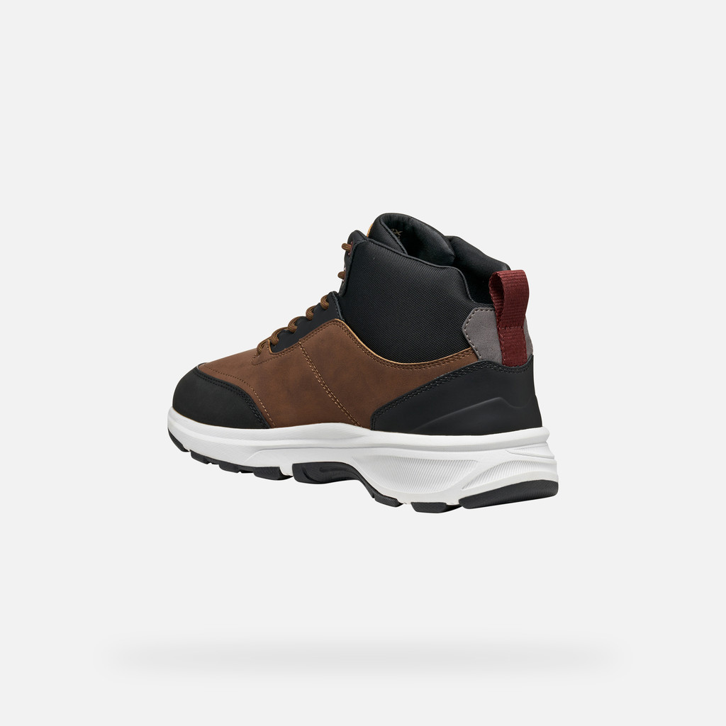 Waterproof shoes SENALES ABX MAN Brown Cotto/Black - image number 3 | GEOX