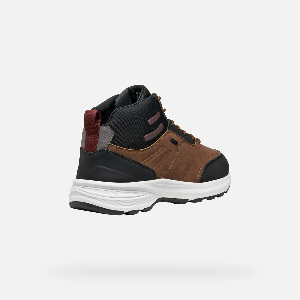 Waterproof shoes SENALES ABX MAN Brown Cotto/Black - image number 4 | GEOX