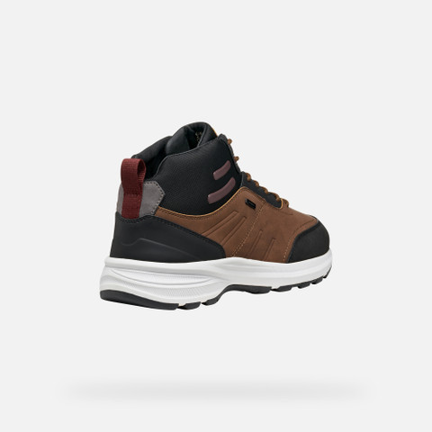 Waterproof shoes SENALES ABX MAN Brown Cotto/Black - image number 4 | GEOX