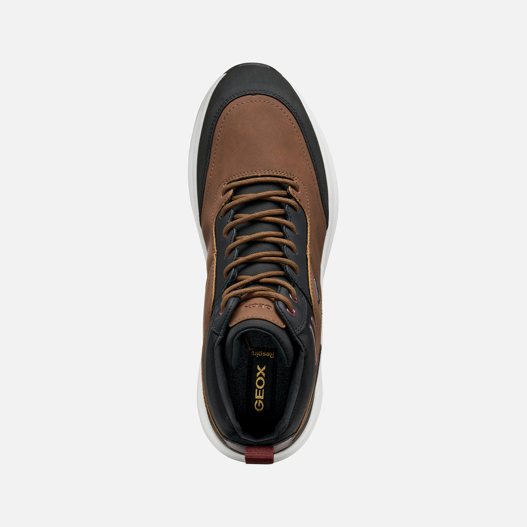 Waterproof shoes SENALES ABX MAN Brown Cotto/Black - image number 5 | GEOX