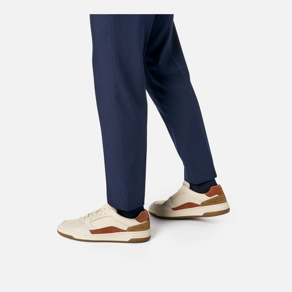 Sapatilhas baixas SEDRAL COURT HOMEM Bege médio - image number 2 | GEOX