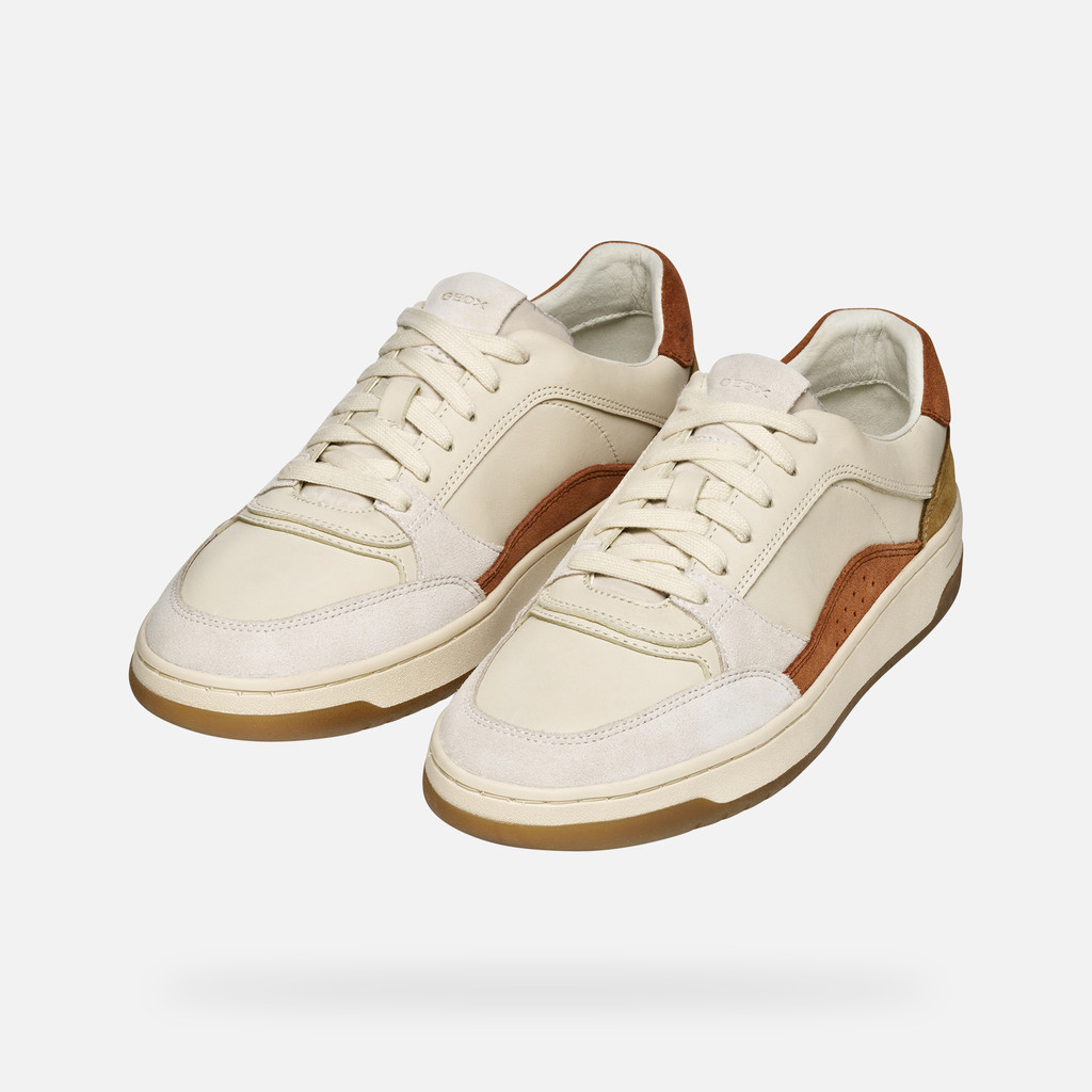 Sapatilhas baixas SEDRAL COURT HOMEM Bege médio - image number 8 | GEOX
