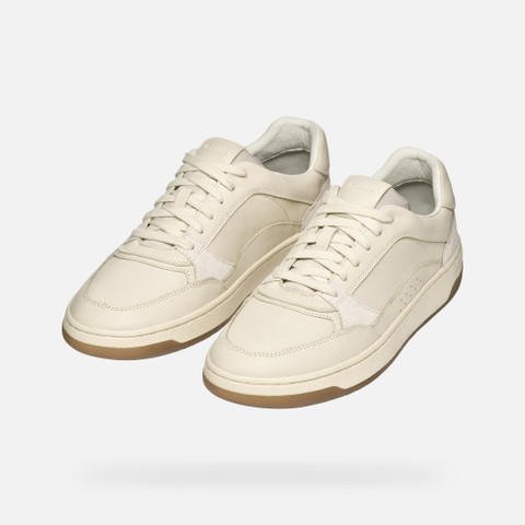 Sneakers basse SEDRAL COURT UOMO Bianco latte/Beige - image number 8 | GEOX