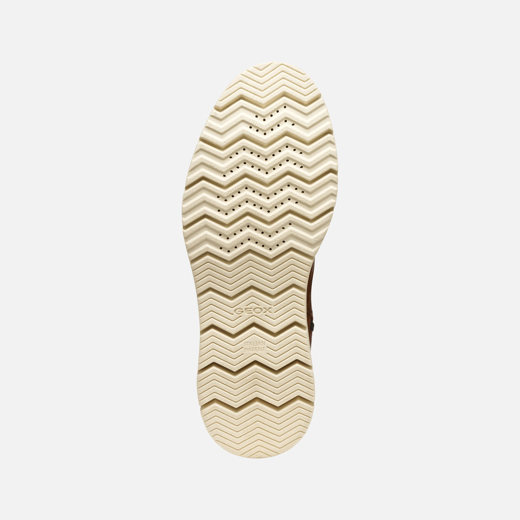 Ankle boots with laces POVE MAN Light Brown - image number 6 | GEOX