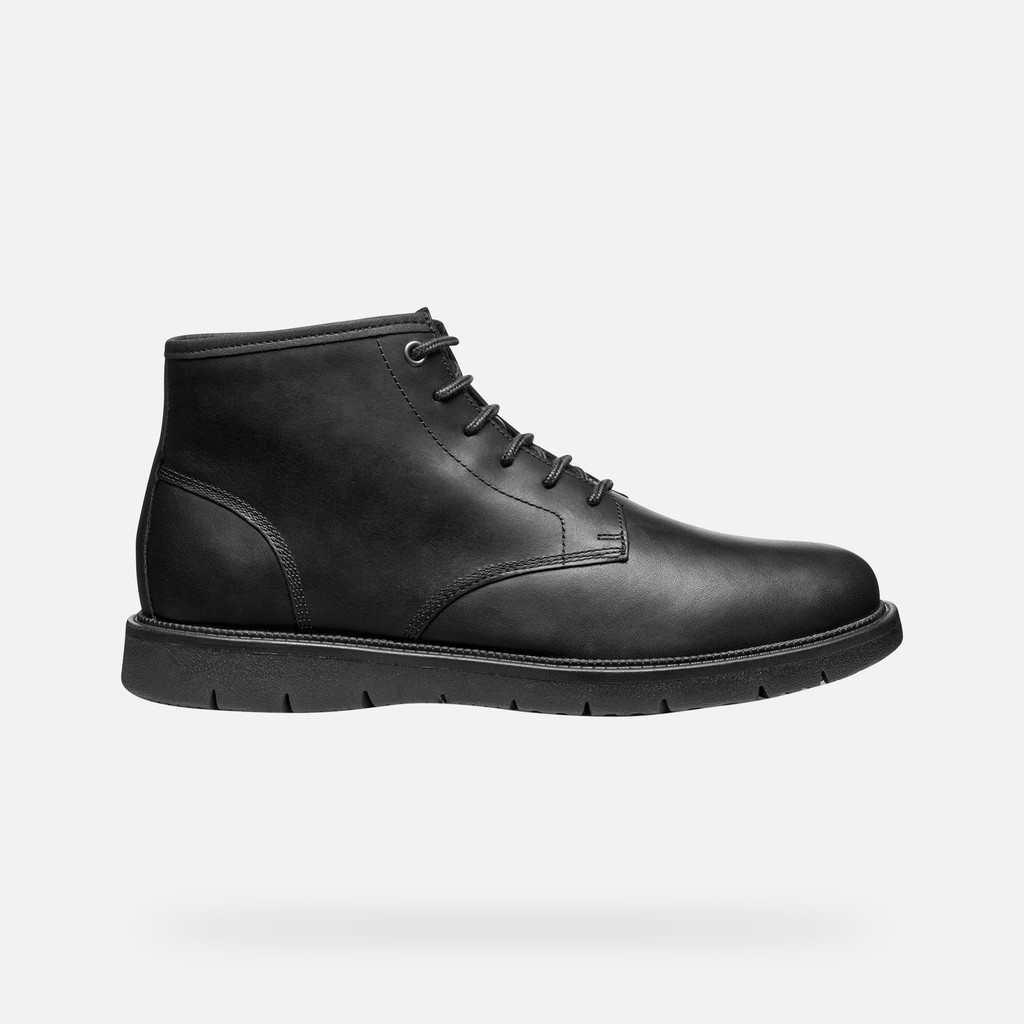 Ankle boots with laces POVE MAN Black - image number 1 | GEOX