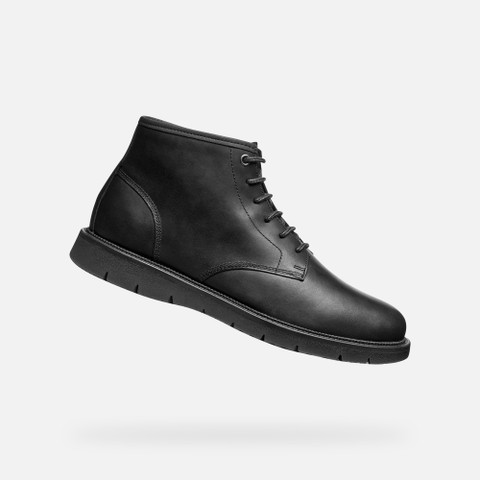 Ankle boots with laces POVE MAN Black - image number 0 | GEOX
