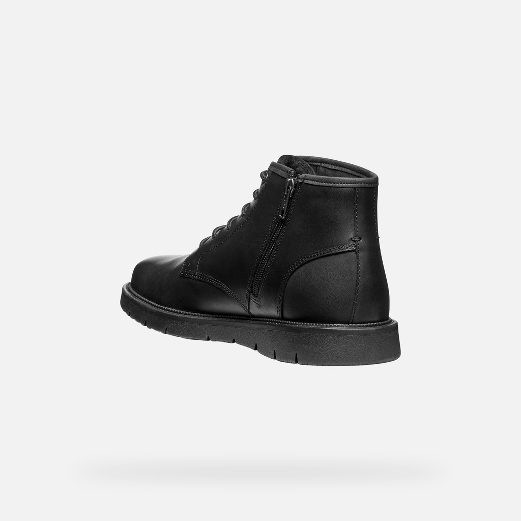 Ankle boots with laces POVE MAN Black - image number 3 | GEOX