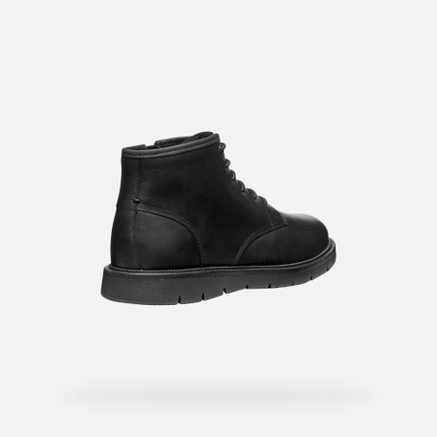 Ankle boots with laces POVE MAN Black - image number 4 | GEOX