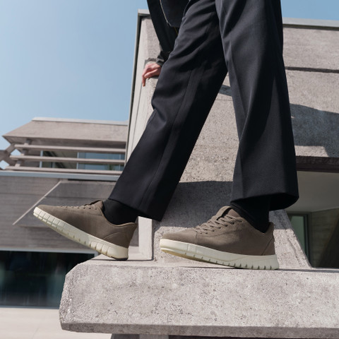 Slip in sneakers FLEXTRIDE PLUS MAN Dove grey - image number 9 | GEOX
