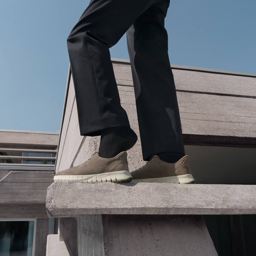 Slip in sneakers FLEXTRIDE PLUS MAN Dove grey - image number 8 | GEOX